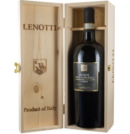 Вино Lenotti, Amarone della Valpolicella DOC Classico, wooden box, 1.5 л