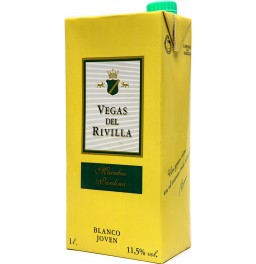 Вино "Vegas del Rivilla" Blanco, Tetra Pak, 1 л