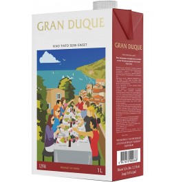 Вино "Gran Duque" Tinto Semi-Sweet, Tetra Pak, 1 л