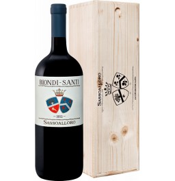 Вино Biondi Santi, "Sassoalloro", Toscana IGT, 2012, wooden box, 1.5 л