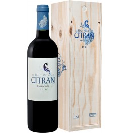 Вино "Le Haut-Medoc de Citran", Haut-Medoc AOC, 2011, wooden box