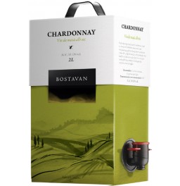 Вино Bostavan, Chardonnay Sec, bag-in-box, 2 л