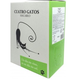 Вино Navarro Lopez, "Cuatro Gatos" Macabeo, bag-in-box, 3 л