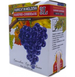 Вино Alianta-Vin, Cabernet Sauvignon, bag-in-box, 3 л