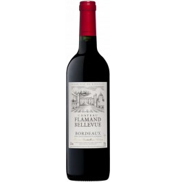 Вино "Chateau Flamand Bellevue" Rouge, Bordeaux AOC, 2015