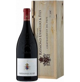 Вино Domaine Usseglio Raymond &amp; Fils, Chateauneuf du Pape AOC Rouge, 2015, wooden box, 1.5 л
