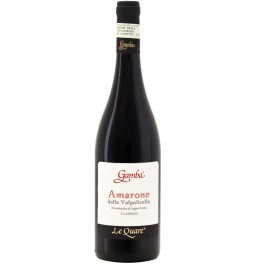 Вино Gamba, "Le Quare" Amarone della Valpolicella DOP Classico, 2013, 375 мл