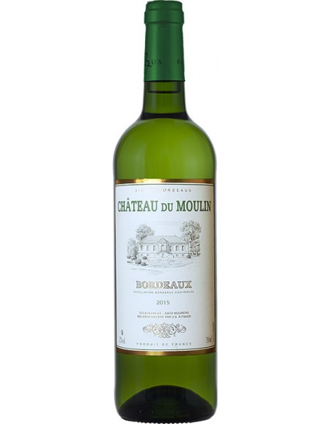 Вино "Chateau du Moulin" Blanc, Bordeaux AOC, 2015