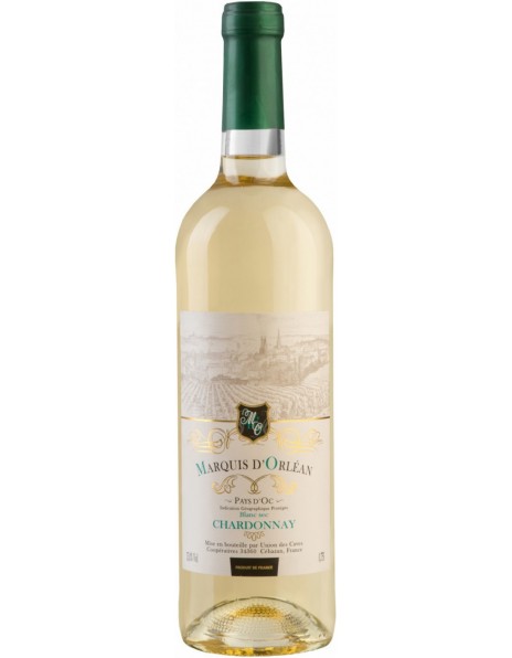 Вино "Marquis d'Orlean" Chardonnay Sec, Pays d'Oc IGP
