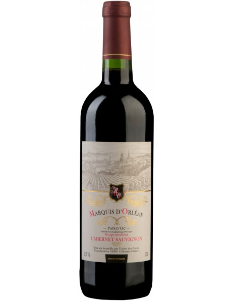Вино "Marquis d'Orlean" Cabernet Sauvignon Moelleux, Pays d'Oc IGP