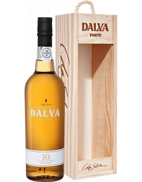 Портвейн "Dalva" 10 Years Old Dry White, gift box