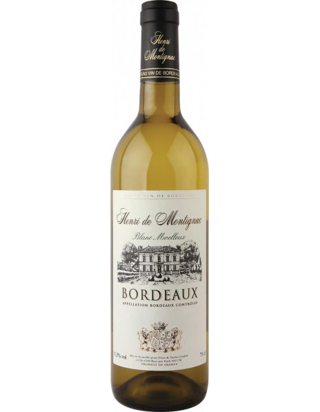 Вино "Henri de Montignac" Blanc Moelleux, Bordeaux AOC
