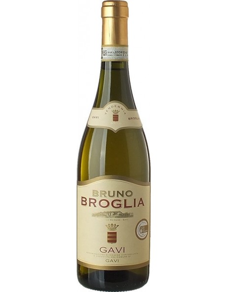Вино "Bruno Broglia", Gavi DOCG del Comune di Gavi, 2016