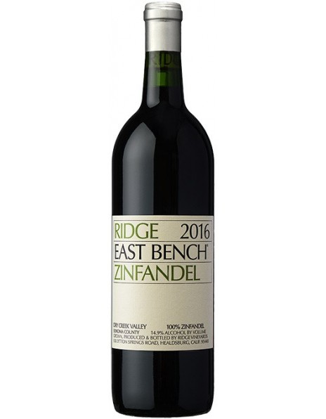 Вино Ridge, "East Bench" Zinfandel, 2016