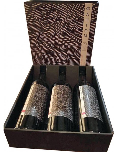 Вино "Фантом", подарочный набор из трех бутылок, 2.25 л