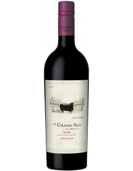 Вино "Le Grand Noir" GSM, Pays d'Oc IGP, 2017