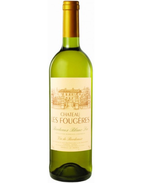 Вино "Chateau Les Fougeres" Blanc, Bordeaux AOC, 2017