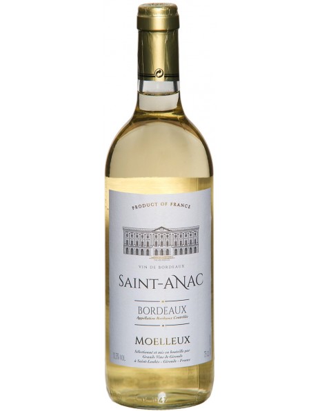 Вино "Saint-Anac" Moelleux, Bordeaux AOC, 2016