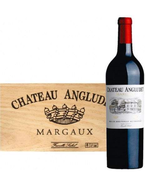 Вино Chateau Angludet, Margaux AOC, 2012, wooden box