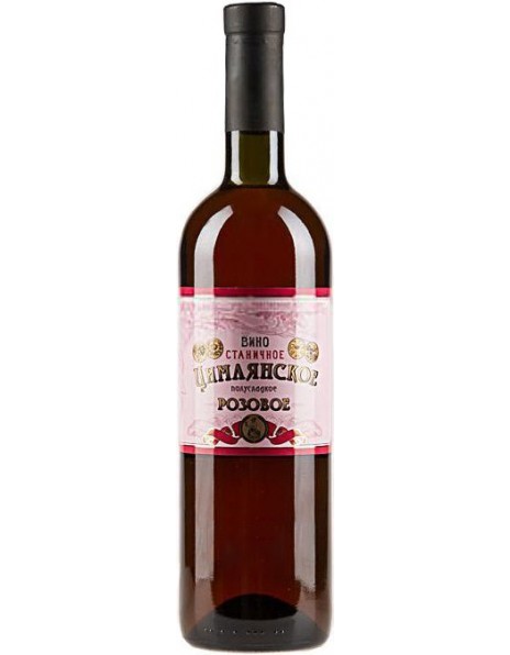 Вино Цимлянское, "Станичное" Розовое полусладкое