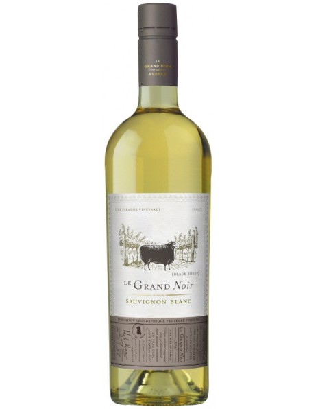 Вино "Le Grand Noir" Sauvignon Blanc, Pays d'Oc IGP, 2018