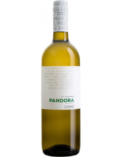 Вино Cavino, "Pandora" White, Peloponnese PGI, 2017