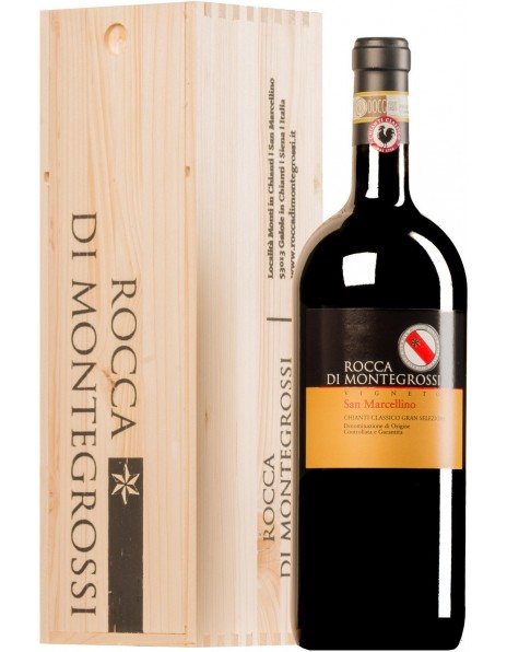 Вино Rocca di Montegrossi, "Vigneto San Marcellino" Gran Selezione, Chianti Classico DOCG, 2013, wooden box, 1.5 л