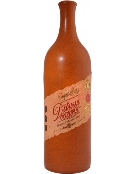 Вино "Девичья Башня" Красное, в керамической бутылке
