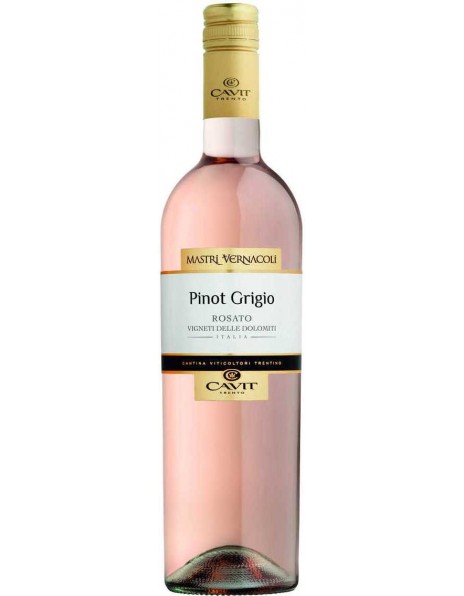 Вино "Mastri Vernacoli" Pinot Grigio Rosato, Vigneti delle Dolomiti IGT, 2018