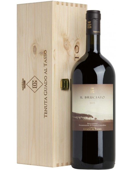 Вино "Il Bruciato", Bolgheri DOC, 2017, wooden box, 1.5 л