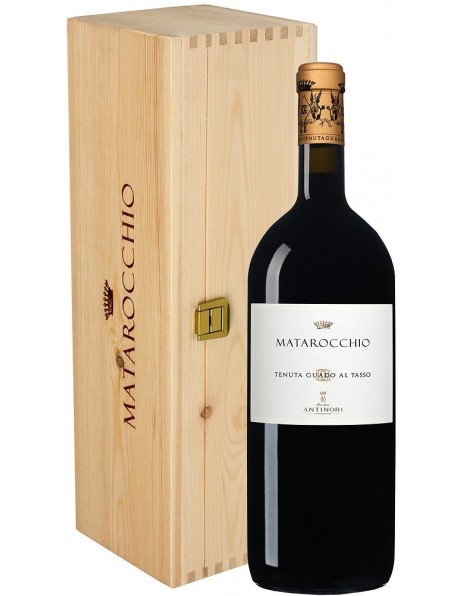 Вино Antinori, "Matarocchio", Bolgheri DOC Superiore, 2015, wooden box, 1.5 л