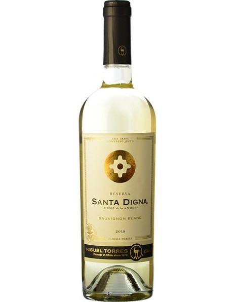 Вино Torres, "Santa Digna" Reserva Sauvignon Blanc, 2018