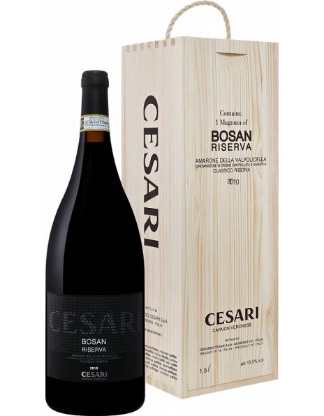 Вино Gerardo Cesari, "Bosan" Amarone della Valpolicella Classico Riserva DOC, 2010, wooden box, 1.5 л