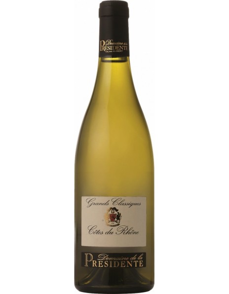 Вино Domaine de la Presidente, "Grands Classique" Blanc, Cotes du Rhone AOC, 2017