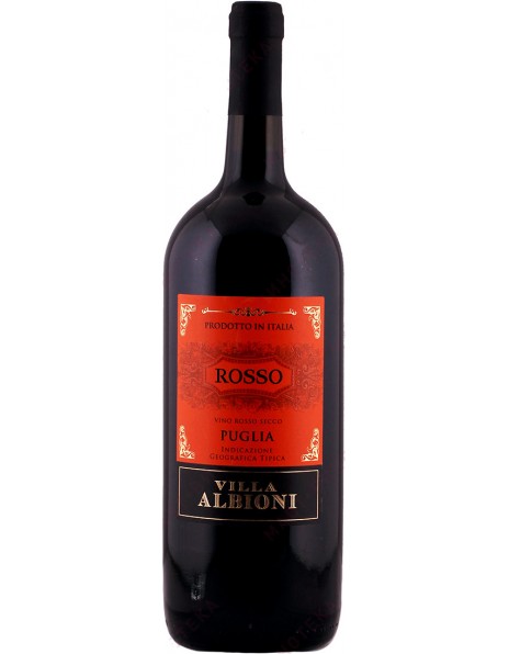 Вино "Villa Albioni" Rosso, Puglia IGT, 2017, 1.5 л