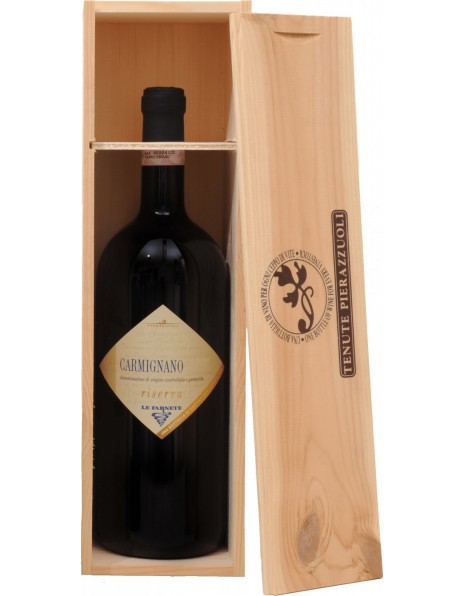 Вино Tenuta Le Farnete, Carmignano Riserva DOCG, wooden box, 1.5 л