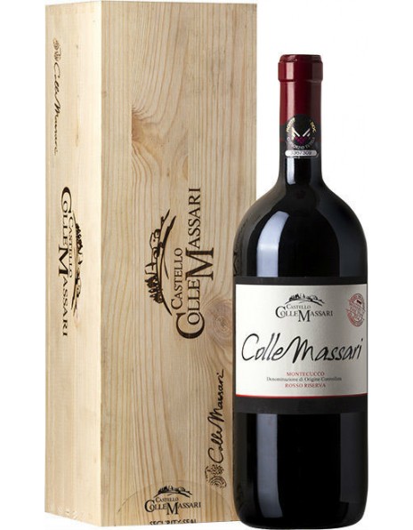 Вино Castello ColleMassari, "ColleMassari", Montecucco Rosso Riserva DOC, 2015, wooden box, 1.5 л