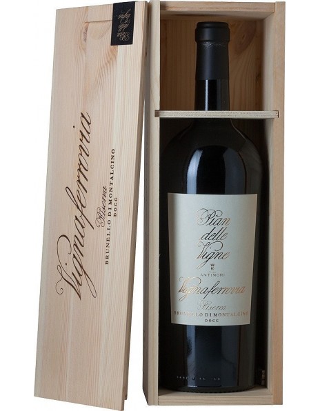 Вино Pian delle Vigne, "Vignaferrovia" Riserva, Brunello di Montalcino DOCG, 2013, wooden box, 1.5 л