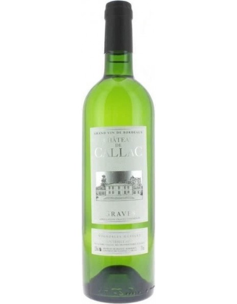 Вино "Chateau de Callac" Blanc, Graves AOC, 2016