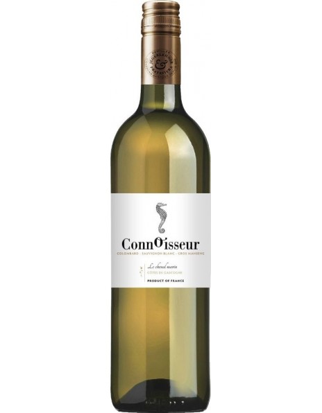 Вино Connoisseur, "Le Cheval Marin" Colombard-Sauvignon-Gros Manseng, Cotes de Gascogne IGP, 2018