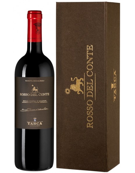 Вино Tasca d'Almerita, "Rosso del Conte" DOC, 2015, gift box