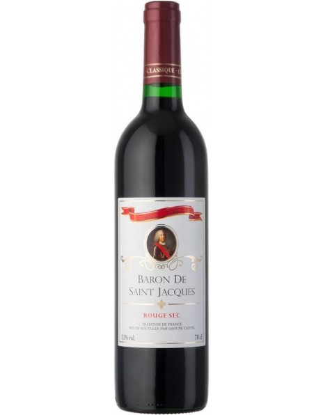 Вино Castel Groupe, "Baron De Saint Jacgues" Rouge Sec, 0.7 л