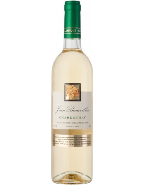 Вино Castel Groupe, "Jean Beauvillon" Chardonnay, 0.7 л