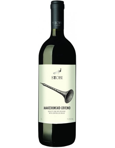 Вино Stobi, Makedonsko Crveno, 1 л