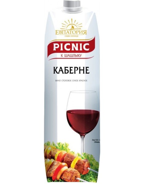 Вино "Picnic" Cabernet, Tetra Pak, 1 л