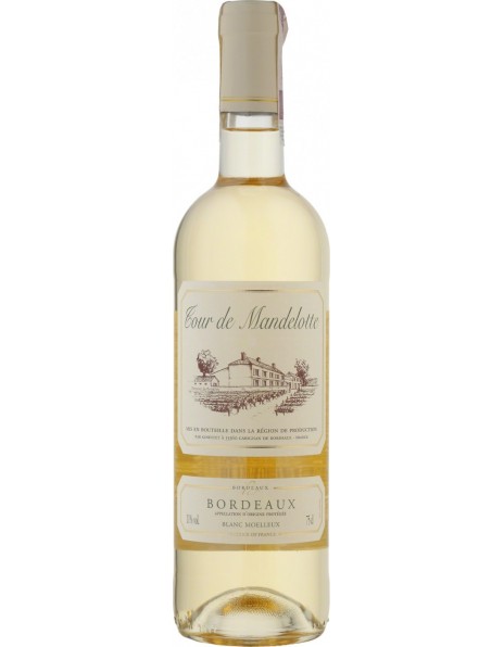 Вино "Tour de Mandelotte" Bordeaux AOP Blanc Moelleux