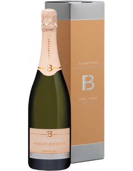 Вино Forget-Brimont, Brut Rose Premier Cru, Champagne AOC, gift box