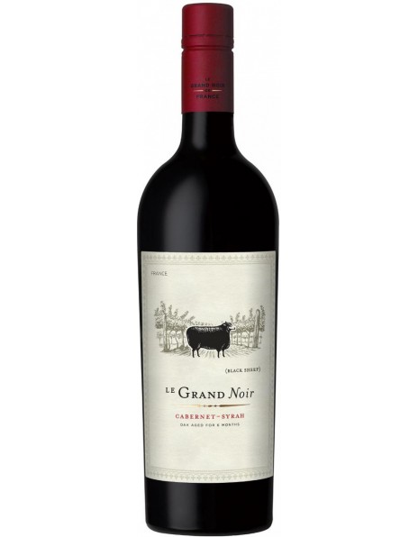 Вино "Le Grand Noir" Cabernet-Syrah, Pays d'Oc IGP, 2015