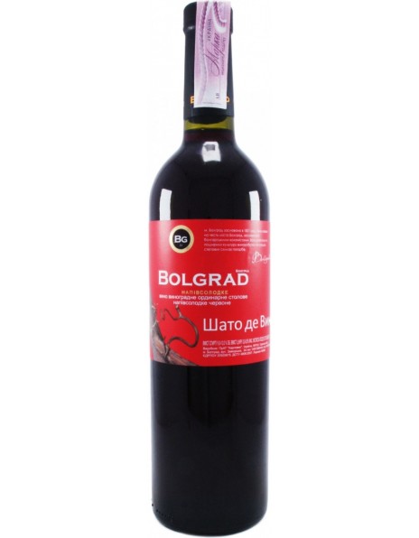 Вино "Bolgrad" Chateau de Vin Rouge Semisweet