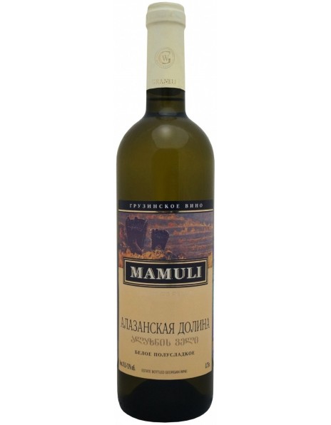 Вино Graneli, "Mamuli" Alazani Valley white, 2014